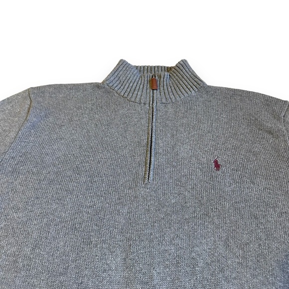 Vintage Polo Ralph Lauren Knit Sweater Pullover 3/4 Zip - Picture 3 of 6
